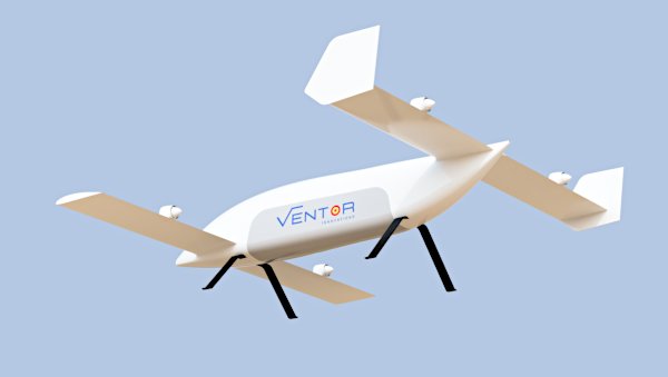 Avión autónomo con despegue y aterrizaje vertical V-PROTON+